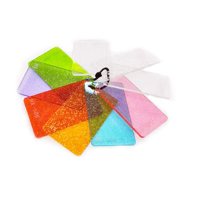 ورق اکریلیک زرق و برق دار 100٪ Virgin PMMA Rigid Colorful Glitter 2mm 3mm 5mm
