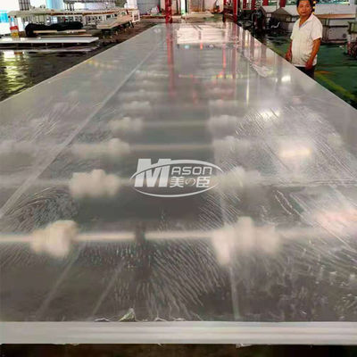 ورق اکریلیک آکواریوم 8850x3150mm 70mm برای استخر تزئینی