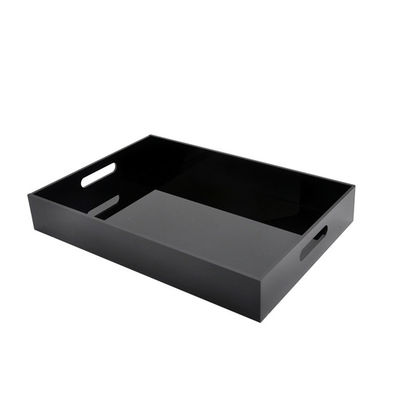 سینی اکریلیک پلکسی گلاس سفارشی 16x12x2inch 5mm PMMA با دسته