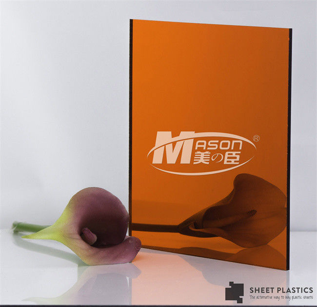 ورق اکریلیک آینه براق نازک رز طلا 1.22x1.83 متر