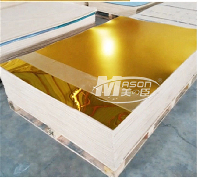 ورق آینه اکریلیک برش لیزری طلا نقره ای PMMA 2 میلی متر 1220x1830 میلی متر