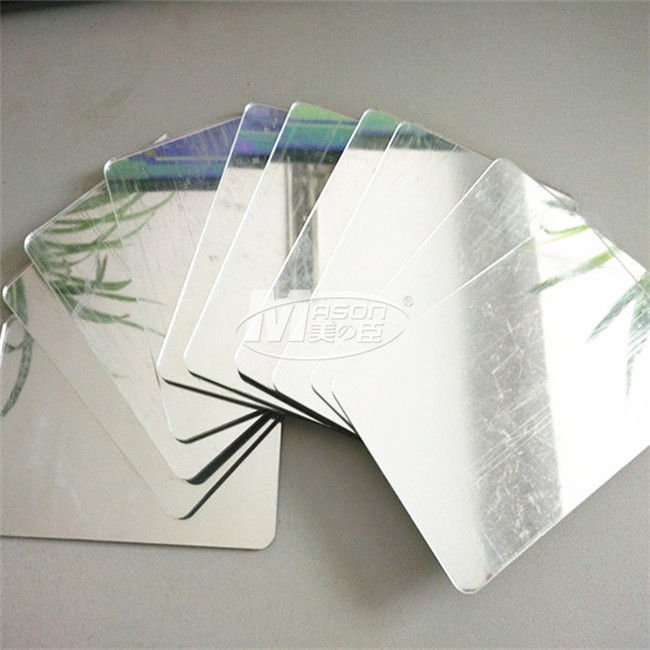 صفحات آینه شیشه ای 4x8 ورق های آینه اکریلیک رنگی سفارشی برای باغ ها